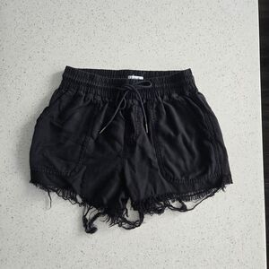 Garage Black High Waist Women's Shorts